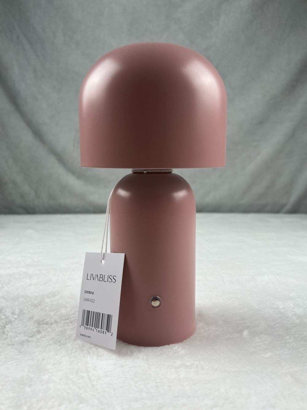Livabliss Umbra Accent Table Lamp Cordless Modern Pink Metal 10” New